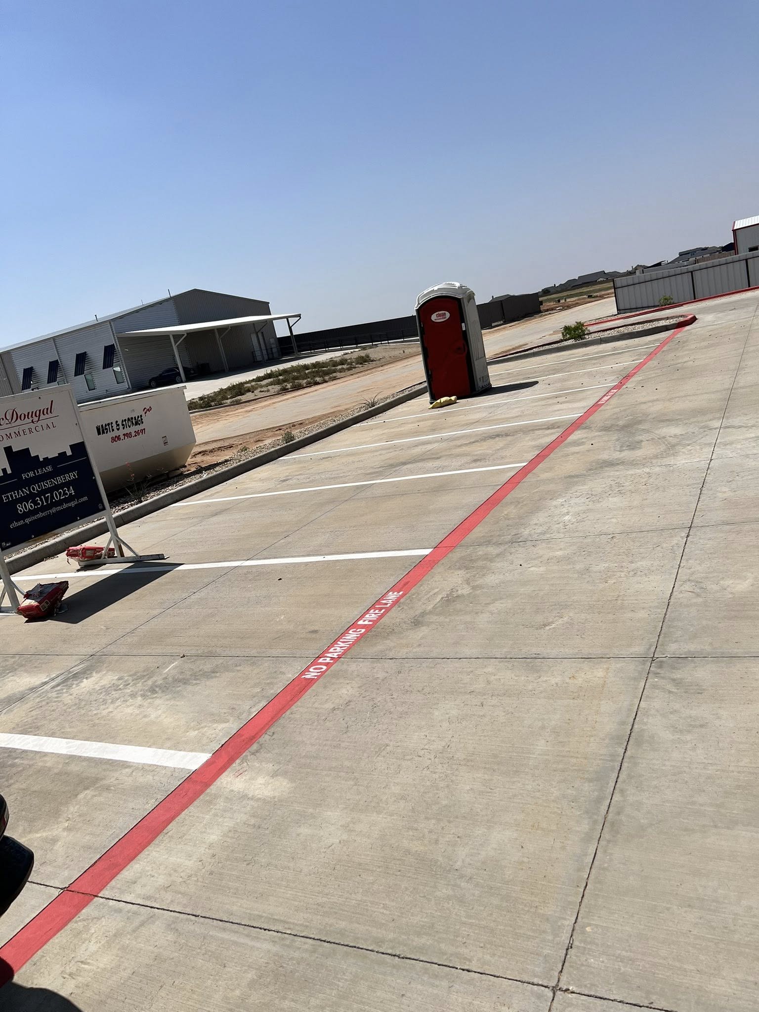 Parking lot striping - example 2